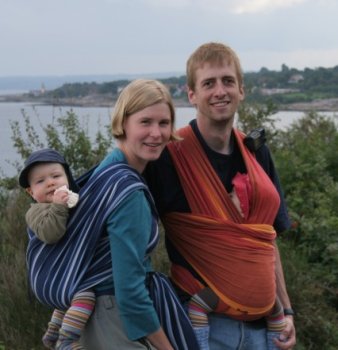 Familienfoto beim Wandern auf Bornholm